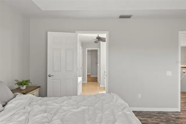 a workspace with furniture and a window