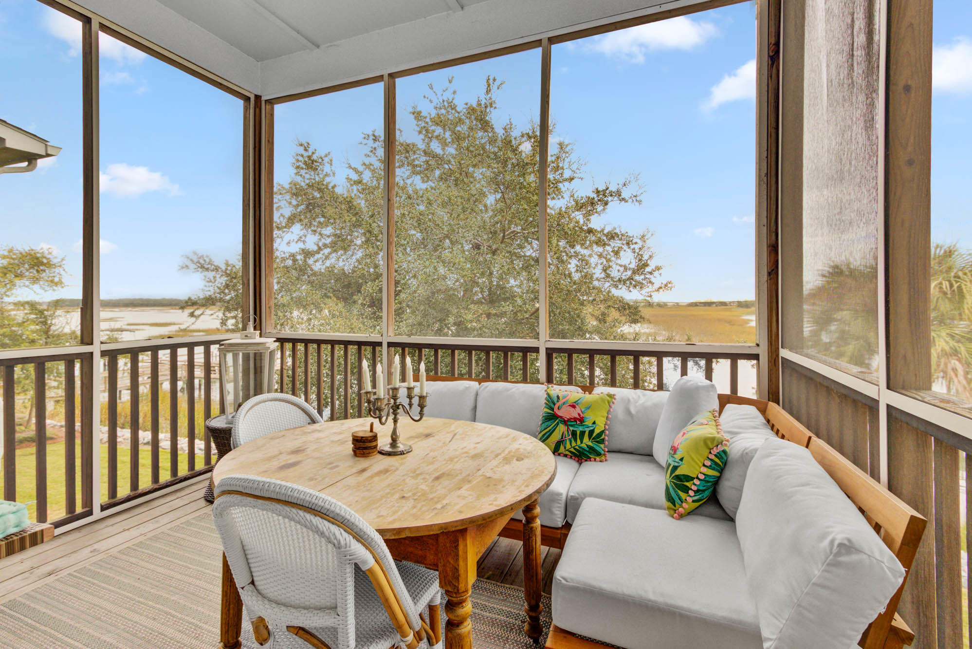 2240 Folly Road Folly Beach, SC 29412 - Photo 4 of 37 Large screened in porch