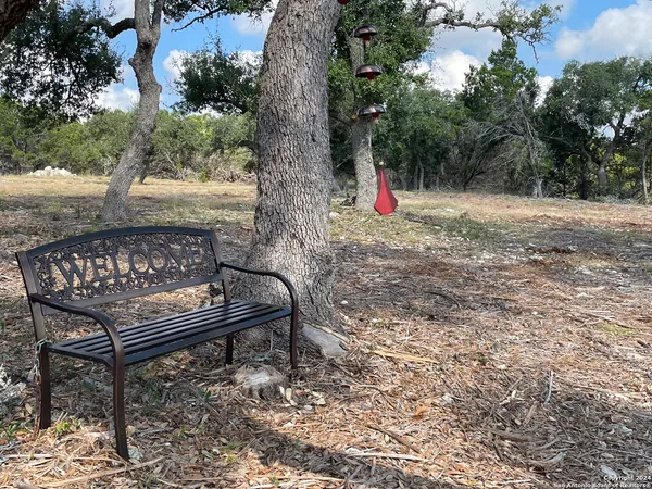 a view of outdoor space with seating