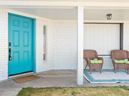 a view of an outdoor space with seating area