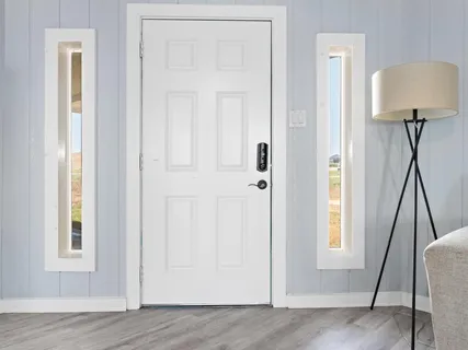 a view of entryway with front door