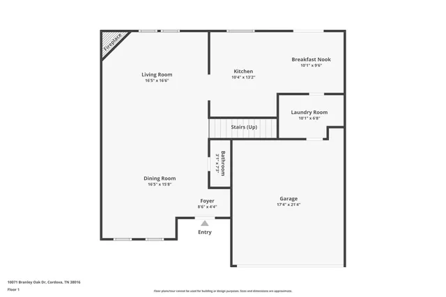 $2,180 | 10071 Branley Oak Drive, Cordova, TN 38016