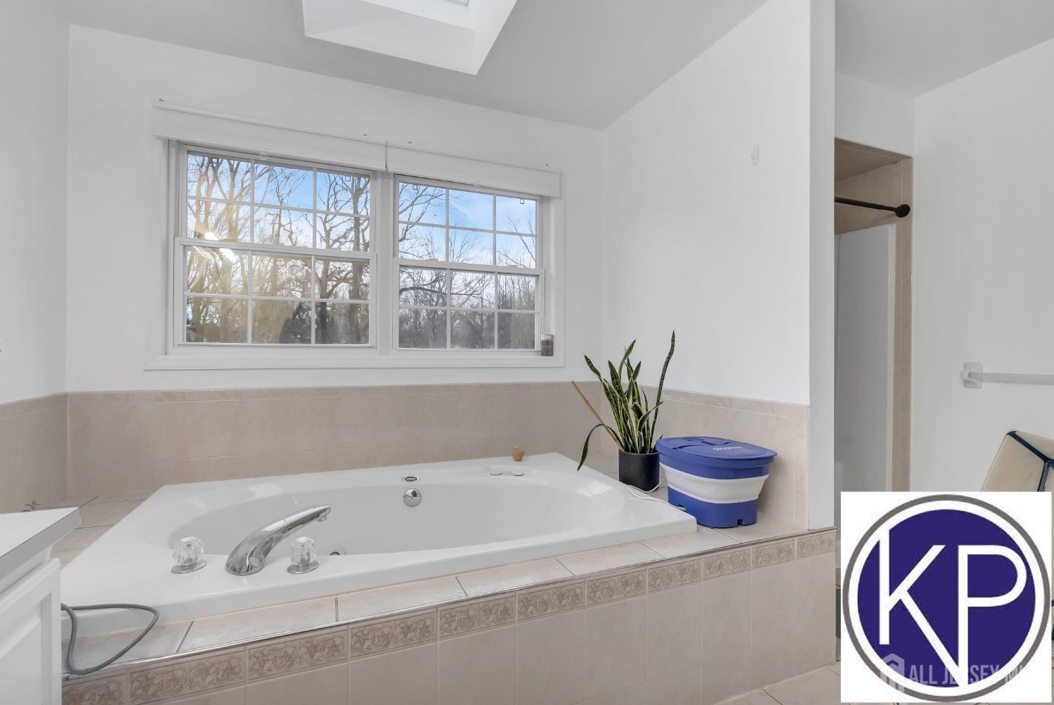 109 Jordan Road Colonia, NJ 07067 - Photo 21 of 30 a bathroom with a bathtub and a potted plant