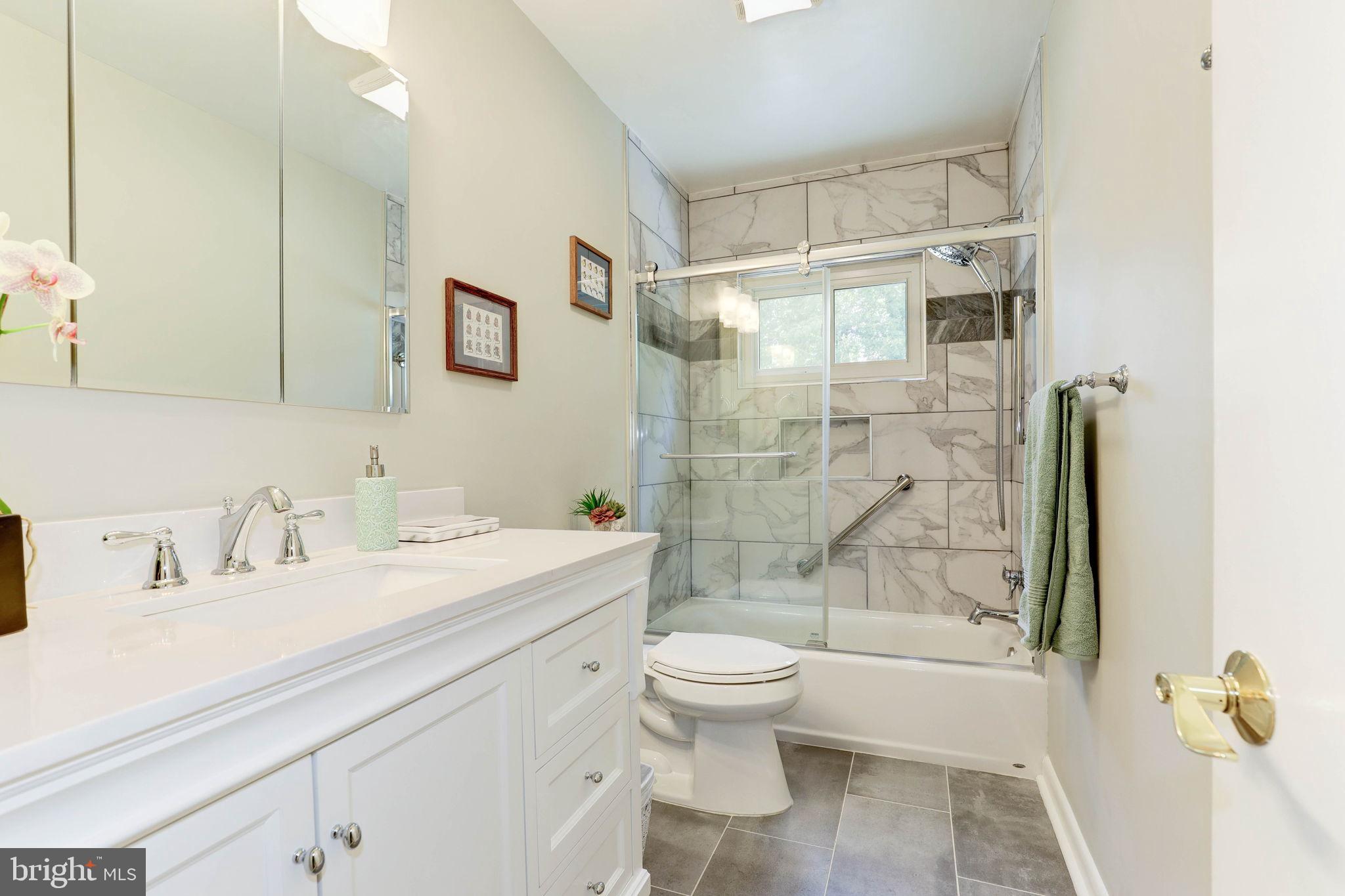 6222 Rockhurst Road Bethesda, MD 20817 - Photo 26 of 52 Renovated Hall Bathroom