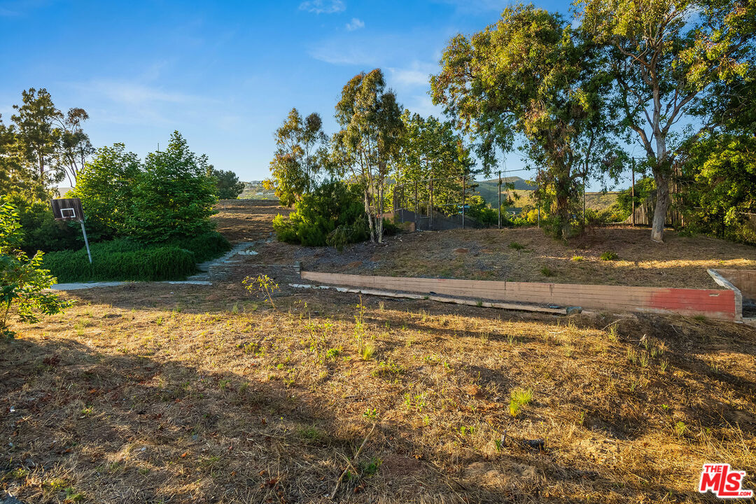 29829 Harvester Road Malibu, CA 90265 - Photo 19 of 44 a view of a backyard with large trees