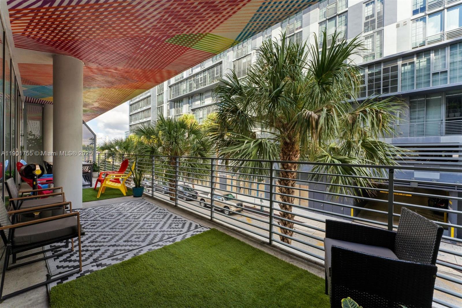 250 Northwest 24th Street, Unit 2B Miami, FL 33127 - Photo 12 of 16 a view of yard with an outdoor seating