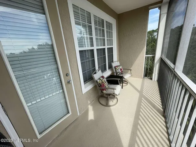a view of balcony and couch