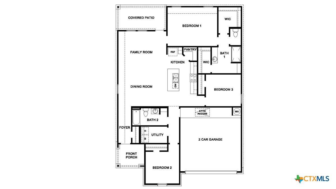 1503 Coriander Road Temple, TX 76501 - Photo 2 of 22 a picture of a floor plan