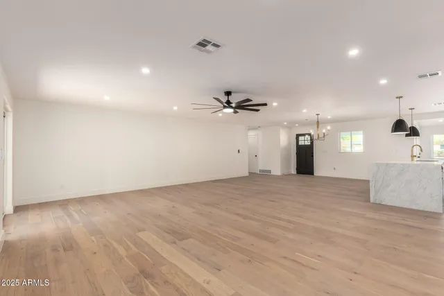 a view of an empty room