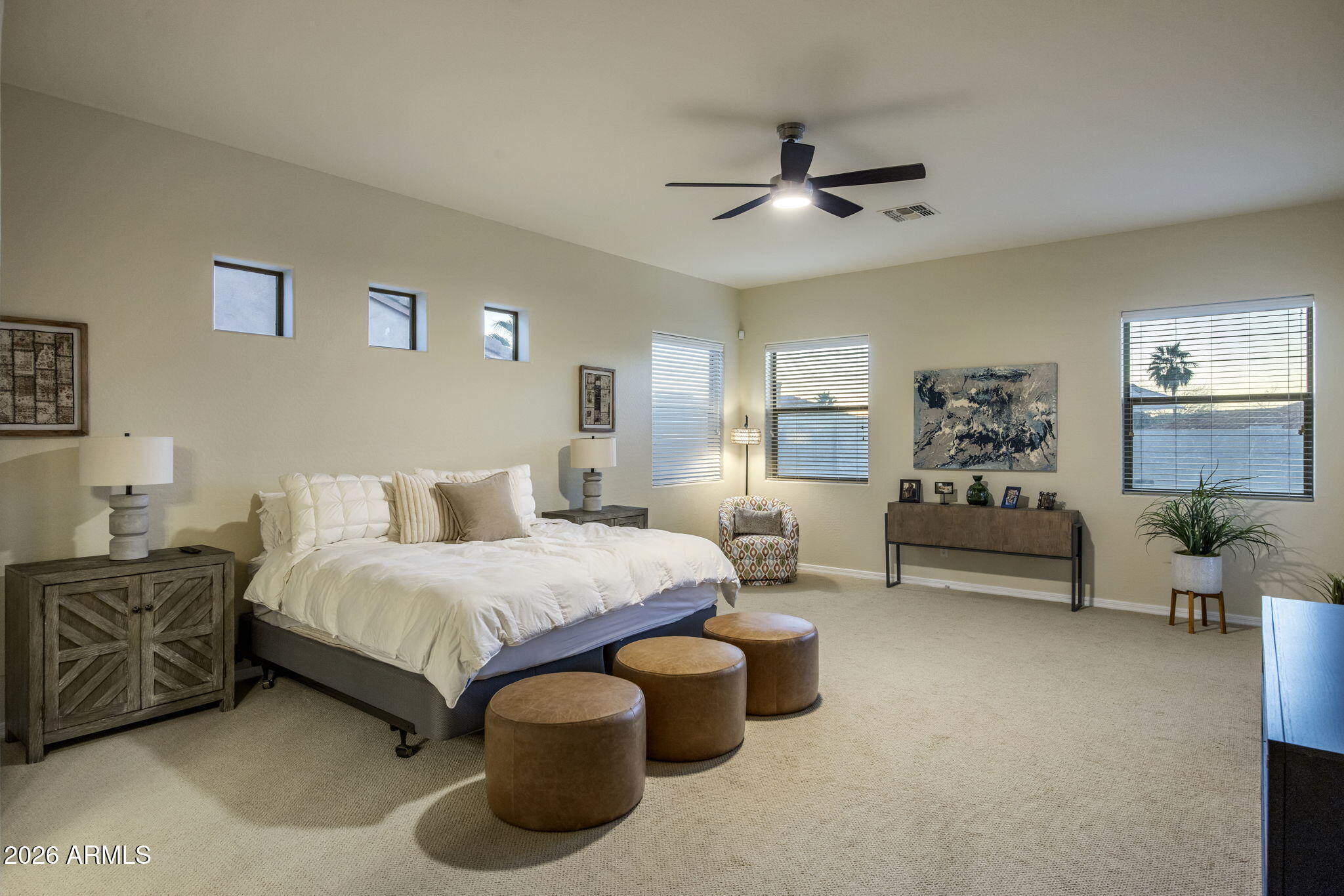 14112 North 12th Street Phoenix, AZ 85022 - Photo 15 of 46 a bedroom with bed and a couch