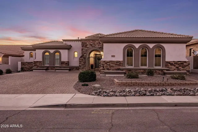 a front view of a house