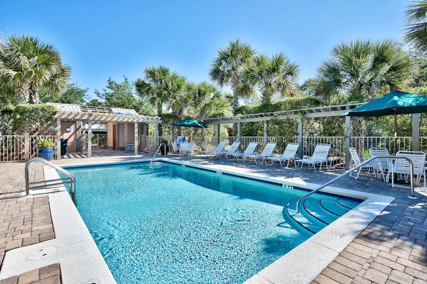 25 South Summit Drive Santa Rosa Beach, FL 32459 - Photo 45 of 46 a view of a swimming pool with a patio