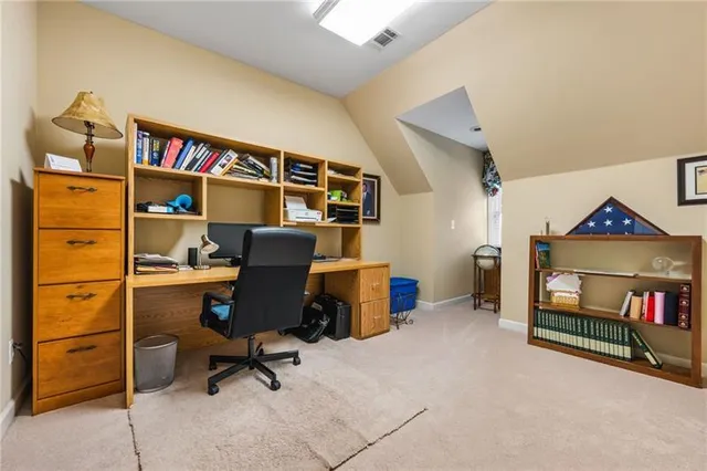 a living room with lots of furniture