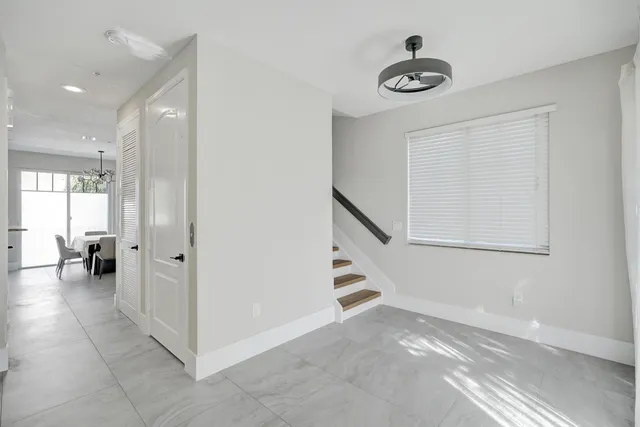 a view of entryway with livingroom and couch