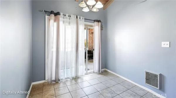 a view of a bedroom with window