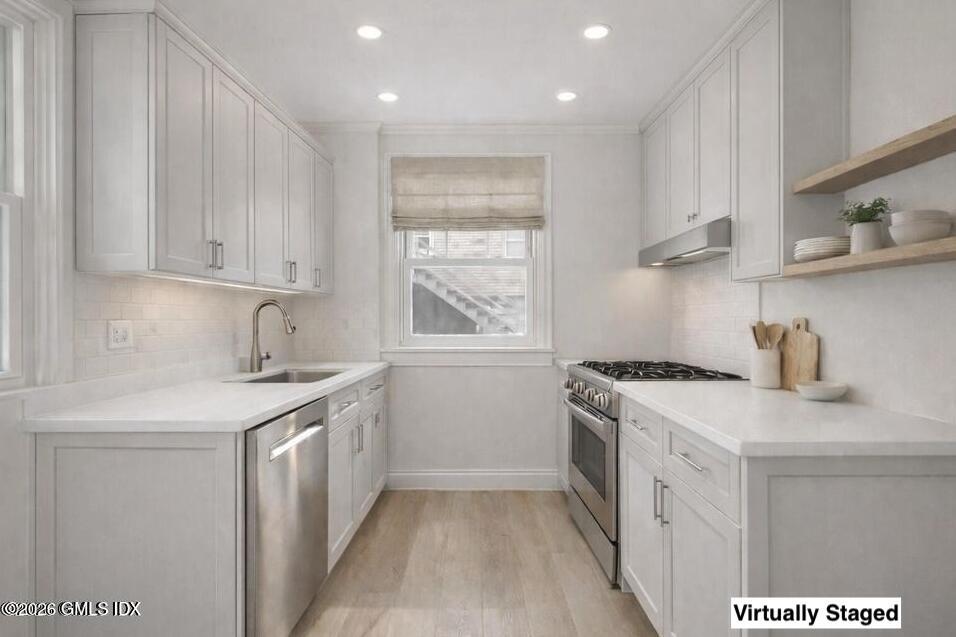 3 Bolling Place Greenwich, CT 06830 - Photo 9 of 18 Galley Kitchen Virtually Staged