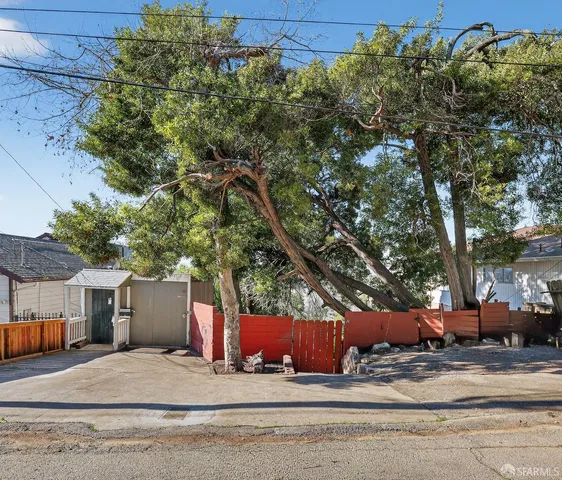 a view of street with houses