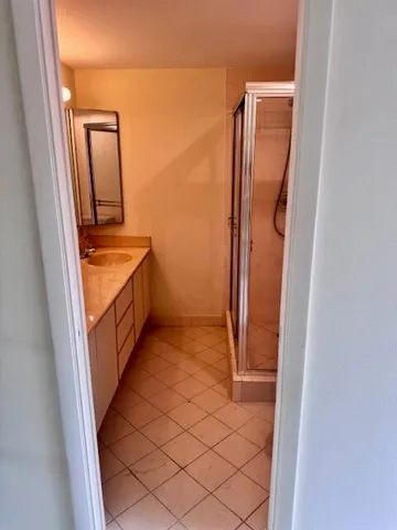 view of a bathroom from a mirror
