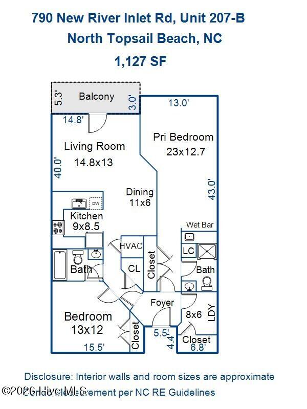 790 New River Inlet Road, Unit 207B North Topsail Beach, NC 28460 - Photo 55 of 55 VC JPG Floor Plans 790 New River Inlet R