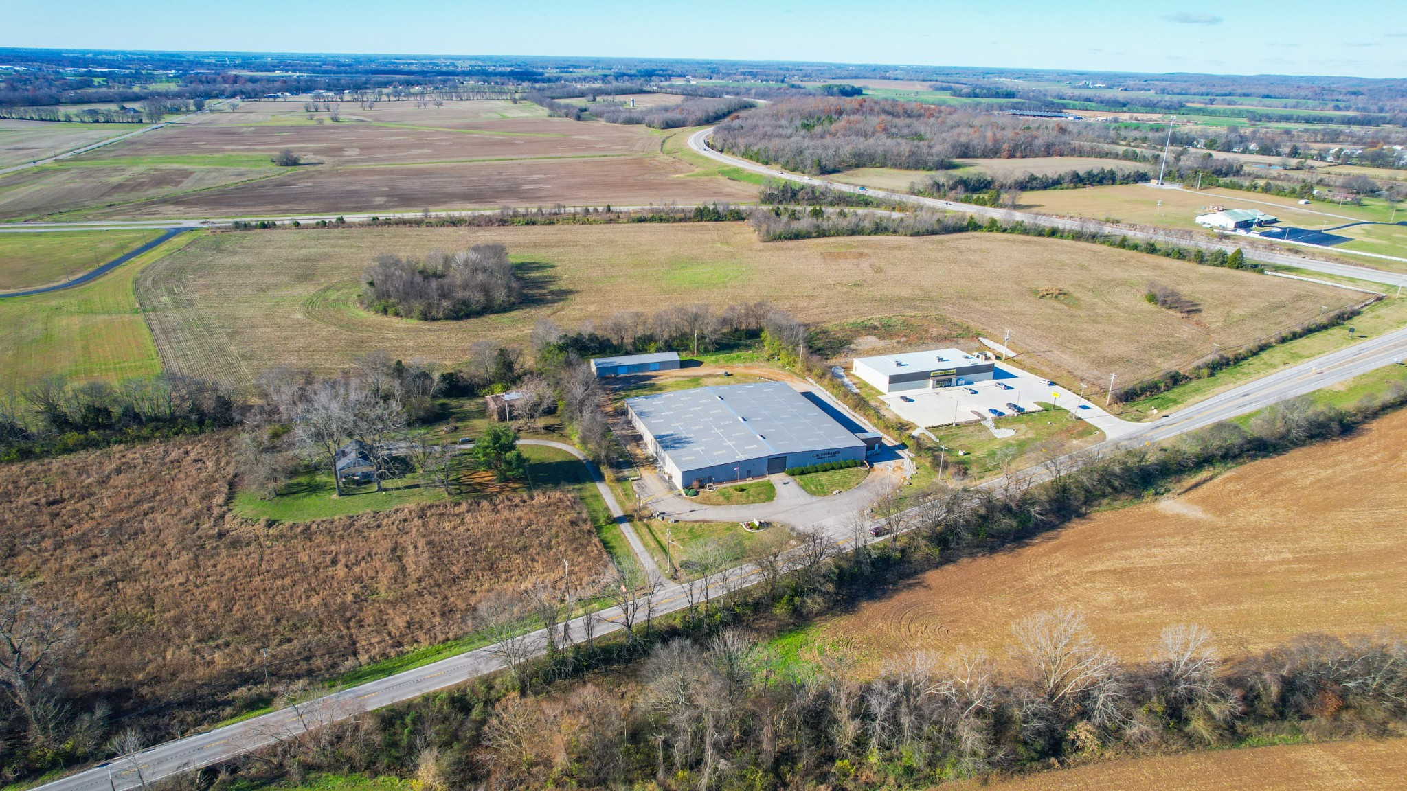 0 Cadiz Road Hopkinsville, KY 42240 - Photo 46 of 56 an aerial view of residential houses with outdoor space and ocean