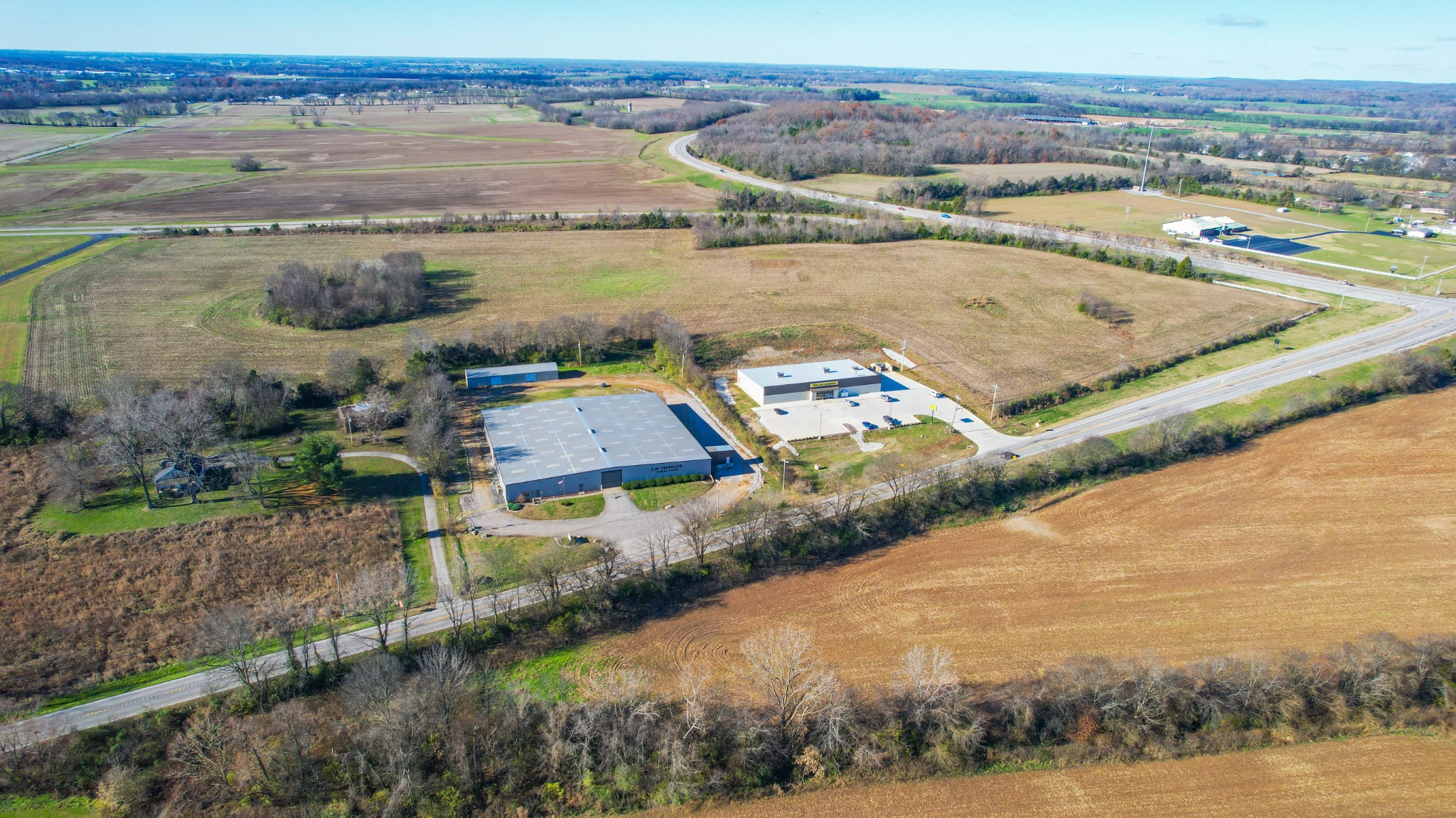 0 Cadiz Road Hopkinsville, KY 42240 - Photo 48 of 56 an aerial view of residential houses with outdoor space and ocean