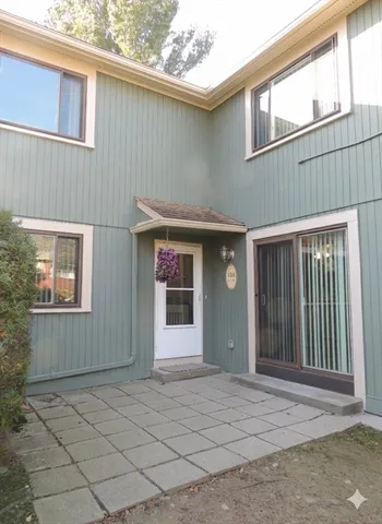 a view of outdoor space garage and yard
