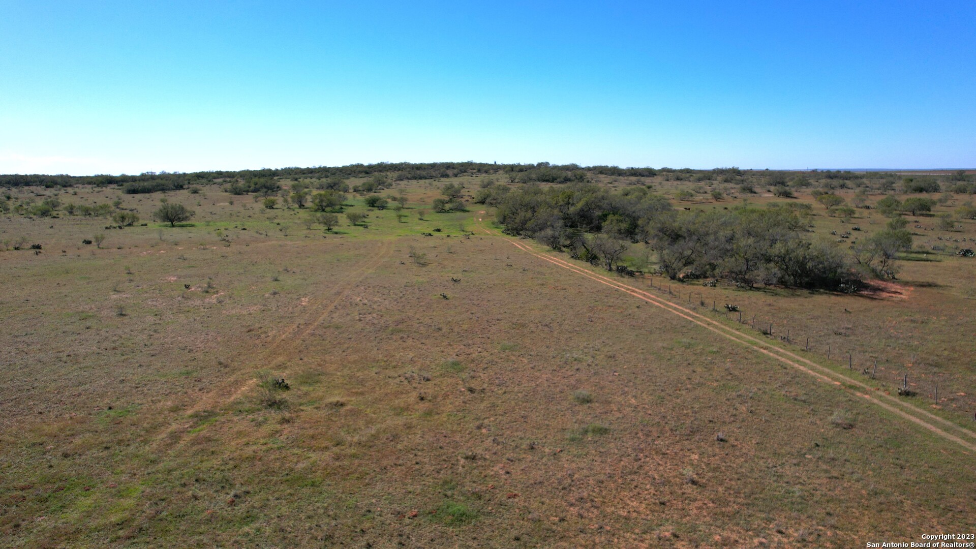 1913 County Road 3000 Pearsall, TX 78061 - Photo 5 of 38 a view of a dry field with an trees in the background