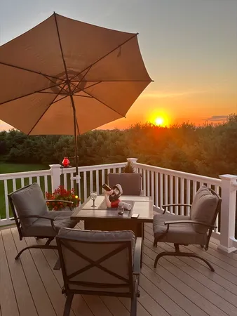 a view of a balcony