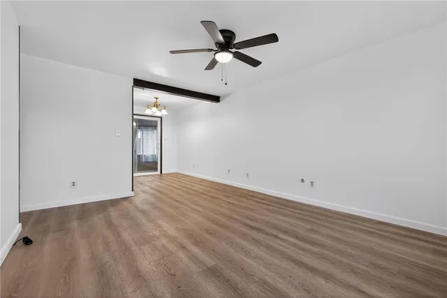wooden floor in an empty room