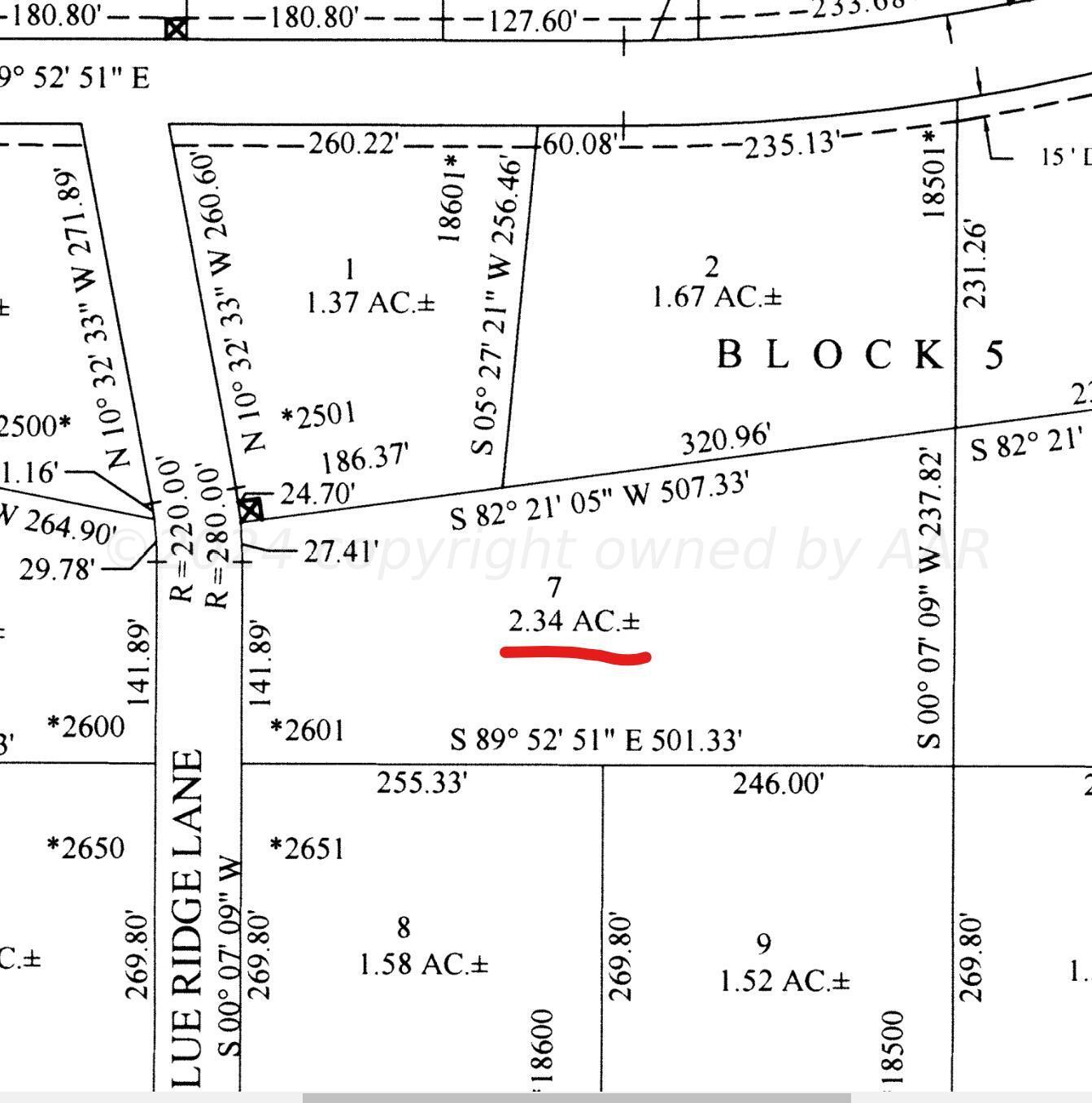2601 Blue Ridge Lane Amarillo, TX 79124 - Photo 1 of 4 2601 Blue Ridge Lane Plat-2.34 Acres