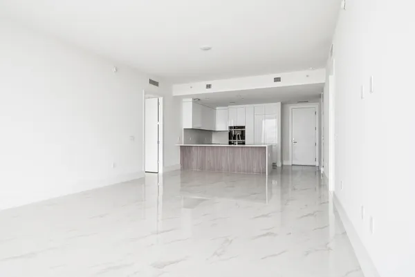 a view of a swimming pool with an ocean view