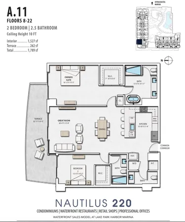 $6,700 | 220 Lake Shore Drive, Unit 1021, Lake Park, FL 33403