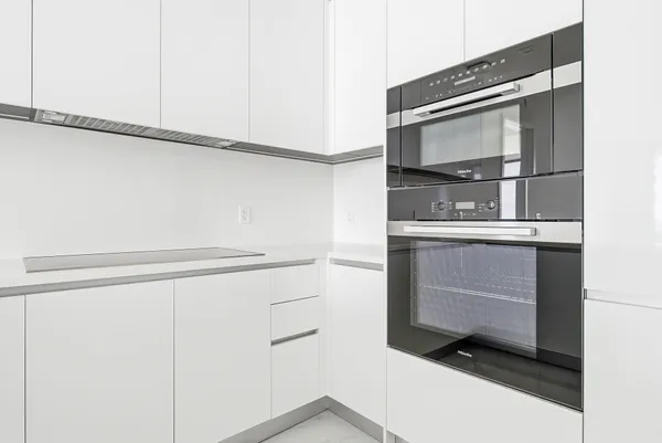 a white bath tub sitting in a bathroom