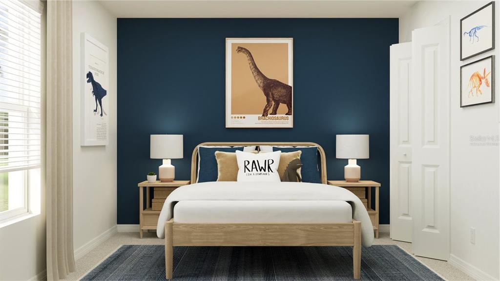 2486 Hallow Gdn Road Eustis, FL 32726 - Photo 8 of 11 a bedroom with a bed and wooden floor