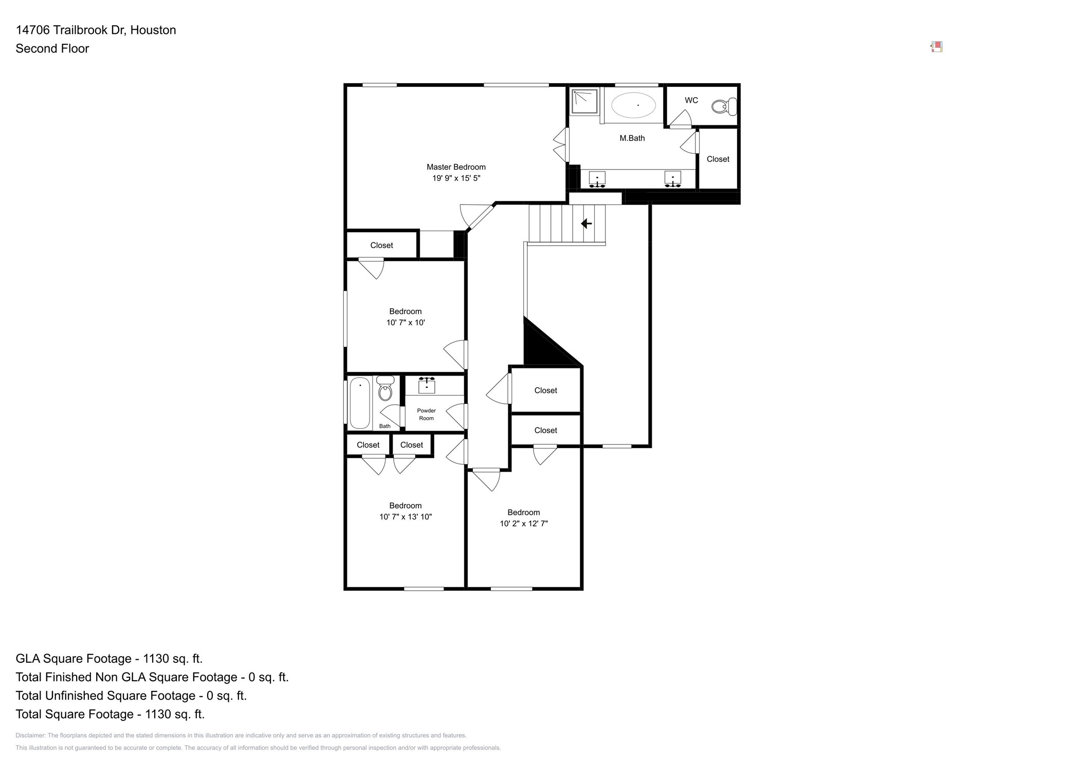 14706 Trailbrook Drive Houston, TX 77095 - Photo 23 of 23 a picture of a floor plan