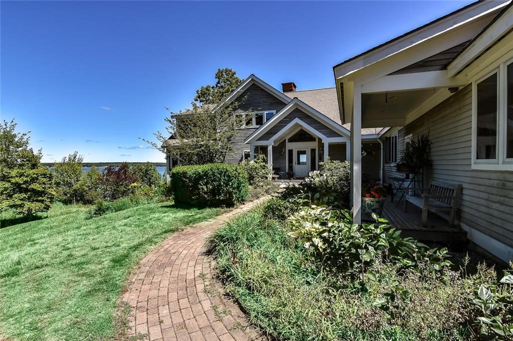 536 Reach Road Deer Isle, ME 04627 - Photo 5 of 33 Perennial beds along brick walk and...