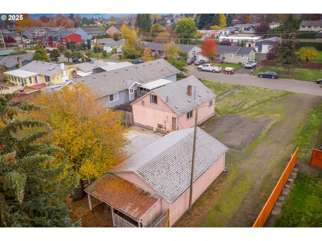 a view of a city with an ocean