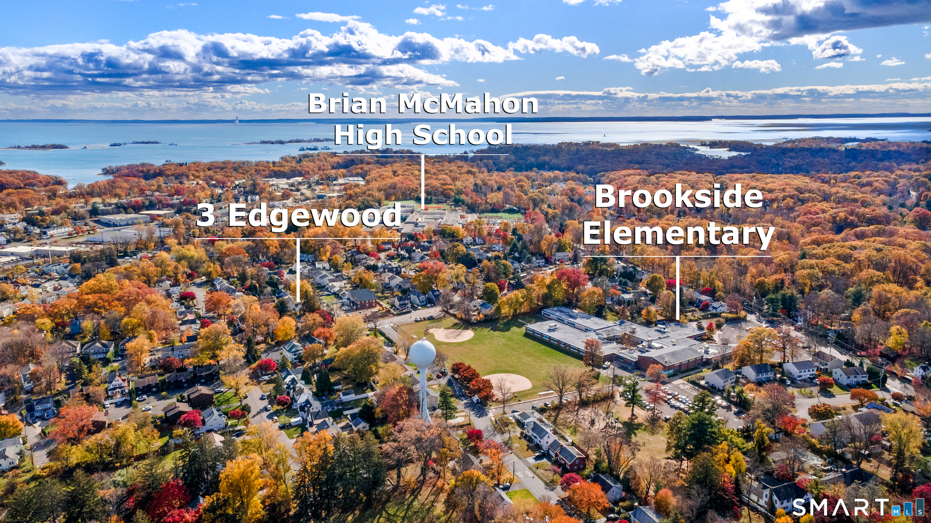 3 Edgewood Street Norwalk, CT 06854 - Photo 11 of 23 a view of city and ocean