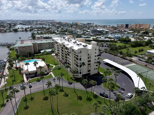a view of city with ocean