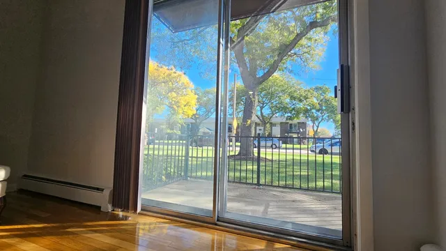 a view of a from a window