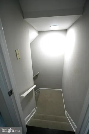 a view of a balcony with chair