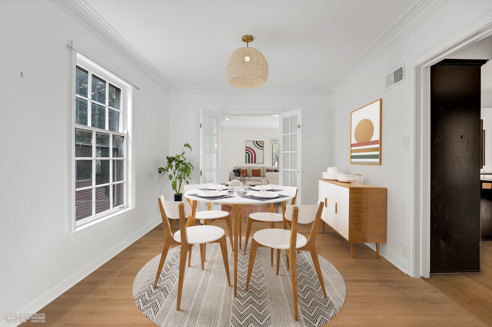 316 Nuttall Road Riverside, IL 60546 - Photo 14 of 40 a dining room with furniture a window and wooden floor