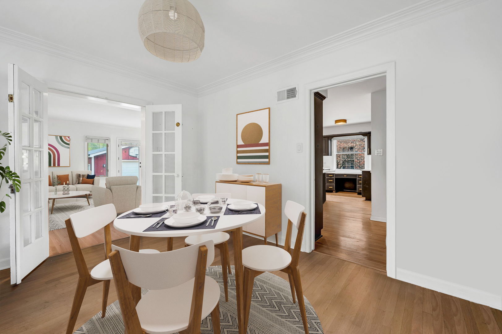 316 Nuttall Road Riverside, IL 60546 - Photo 15 of 40 a view of a dining room with furniture and wooden floor
