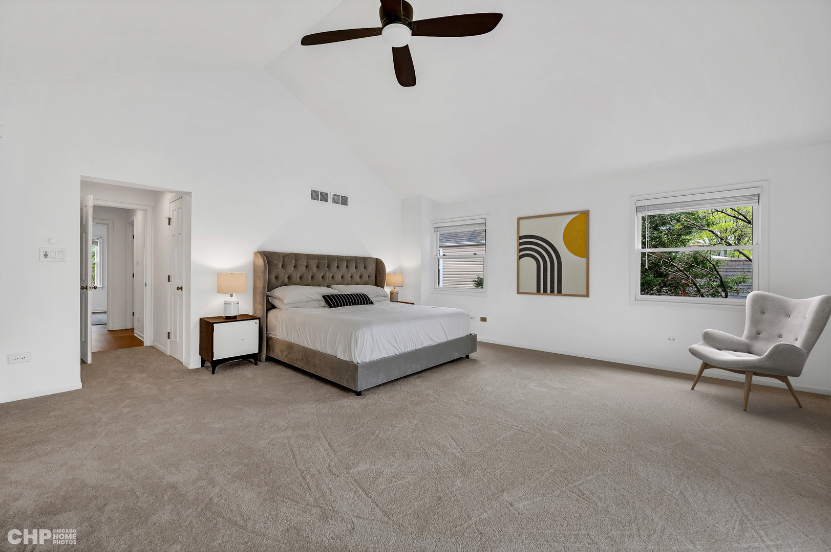 316 Nuttall Road Riverside, IL 60546 - Photo 17 of 40 a bedroom with a bed a couch and window