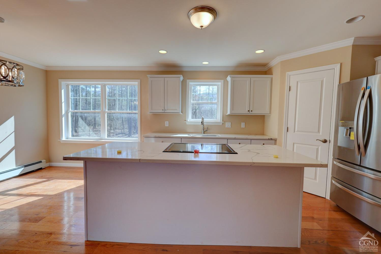 635 Rt 20 Acra, NY 12405 - Photo 87 of 87 a kitchen with stainless steel appliances granite countertop a sink a stove and a refrigerator
