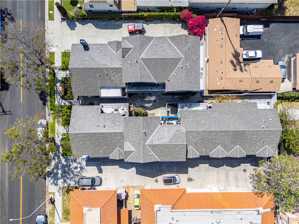 8317 College Avenue Whittier, CA 90605 - Photo 34 of 41 an aerial view of residential houses with outdoor space