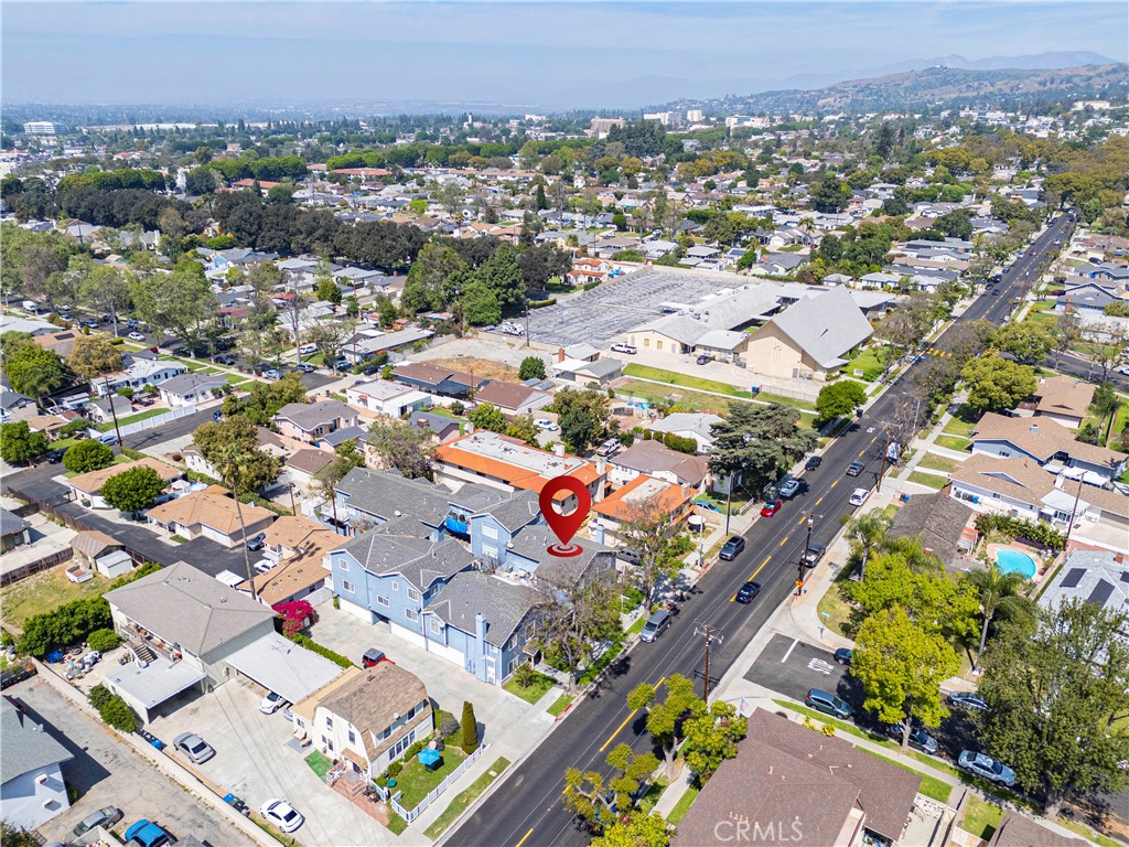 8317 College Avenue Whittier, CA 90605 - Photo 36 of 41 an aerial view of residential houses with outdoor space