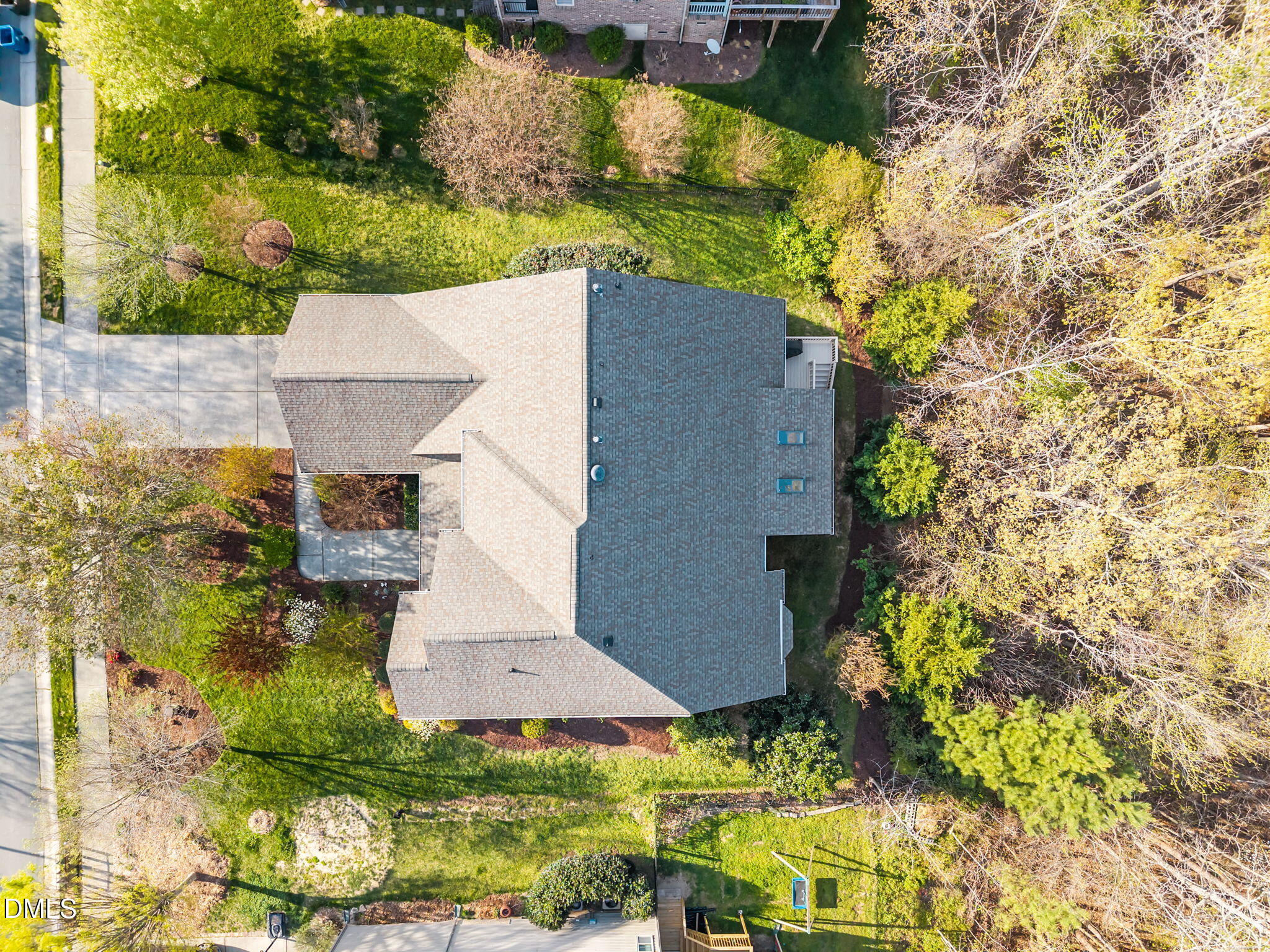 5309 Lyon Farm Drive Durham, NC 27713 - Photo 63 of 68 an aerial view of a house with yard