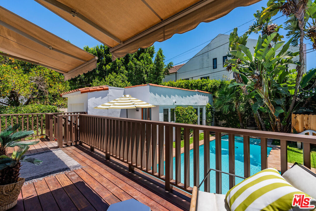 9044 Lloyd Place West Hollywood, CA 90069 - Photo 28 of 35 a view of a balcony with wooden floor
