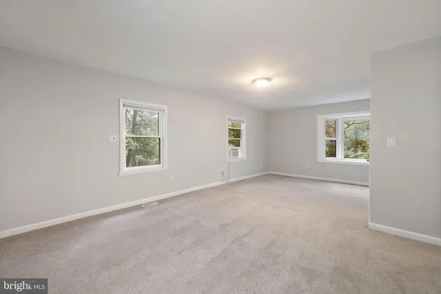 a view of an empty room